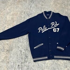 Ralph Lauren Polo RL Navy Varsity Jacket